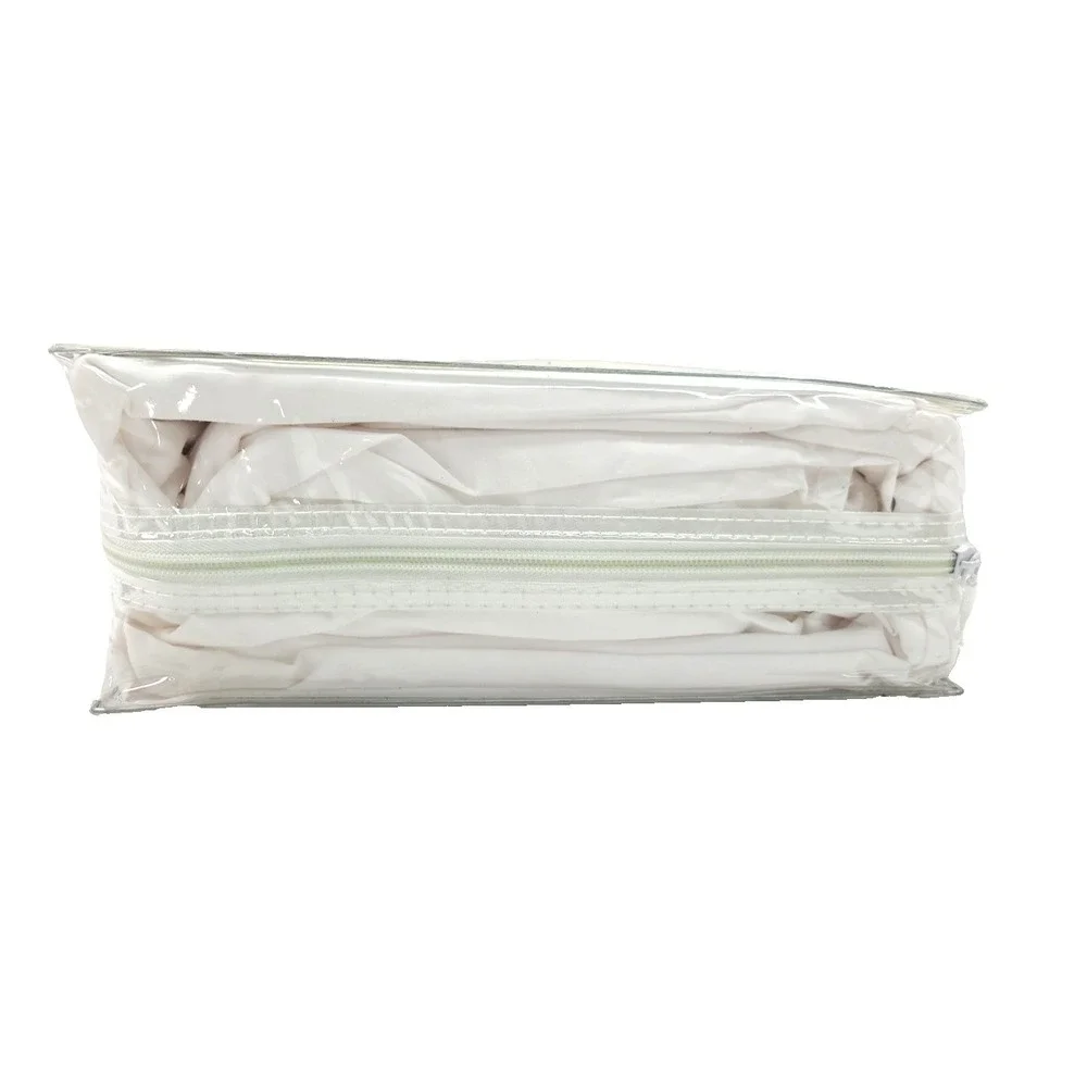 NEW Elegant Comfort 4-Piece King‎ Size Sheet Set Ivory Soft Silky Feel